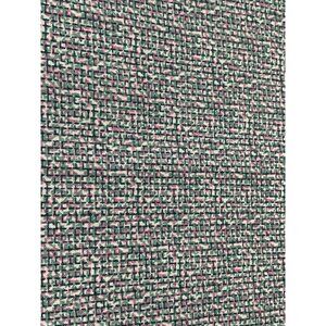 Vintage Woven Fabric 1/2 Yard x 44" Pink & Green Cotton Material